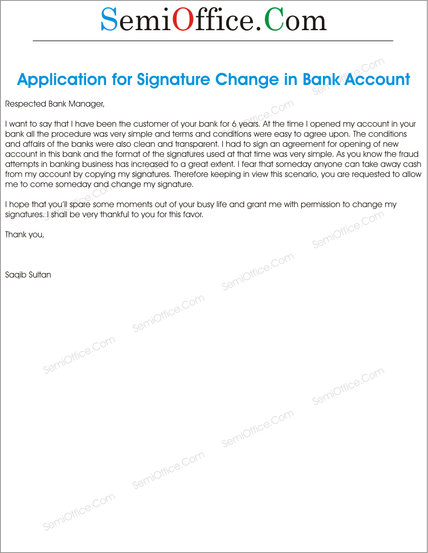 How to Write an Application Letter to the Bank