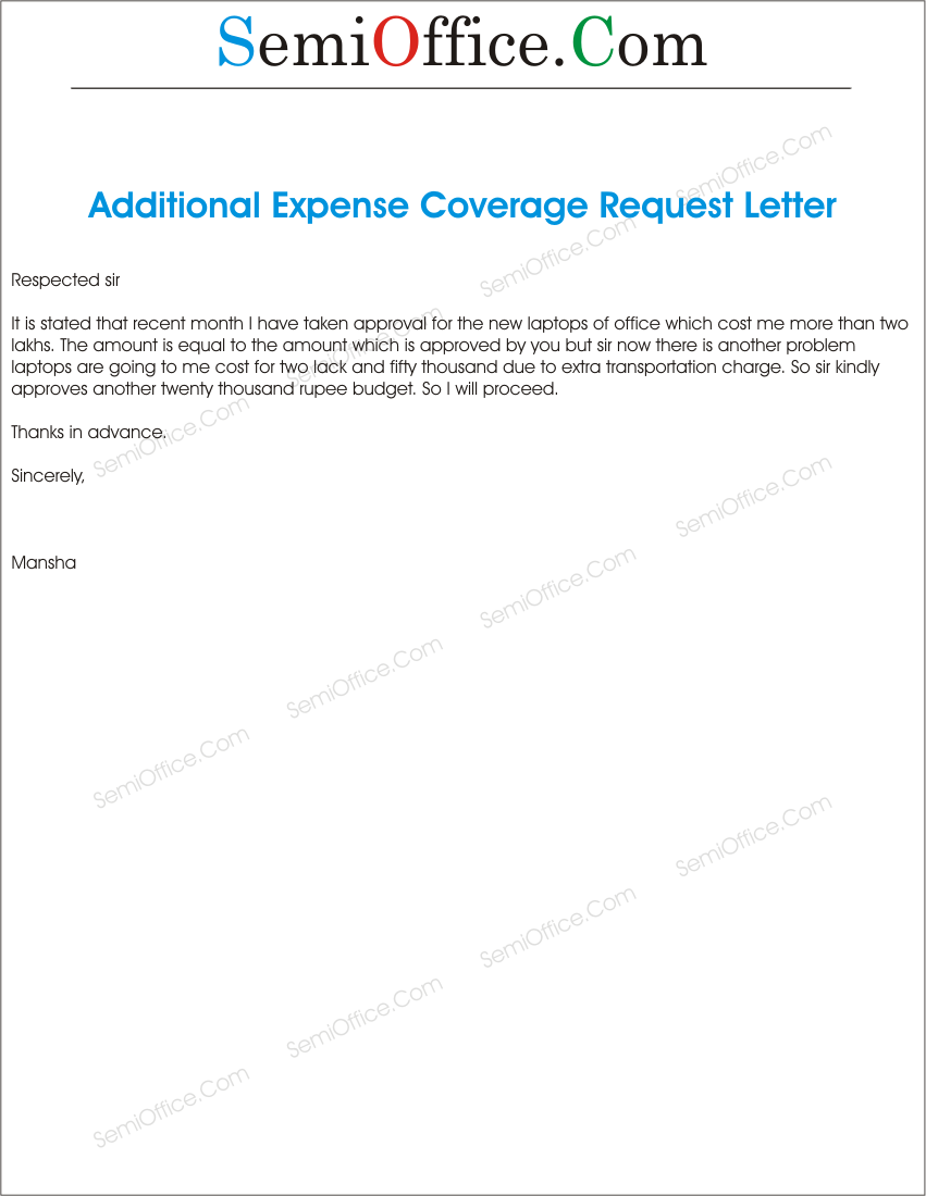 Cash Required for Additional Expense