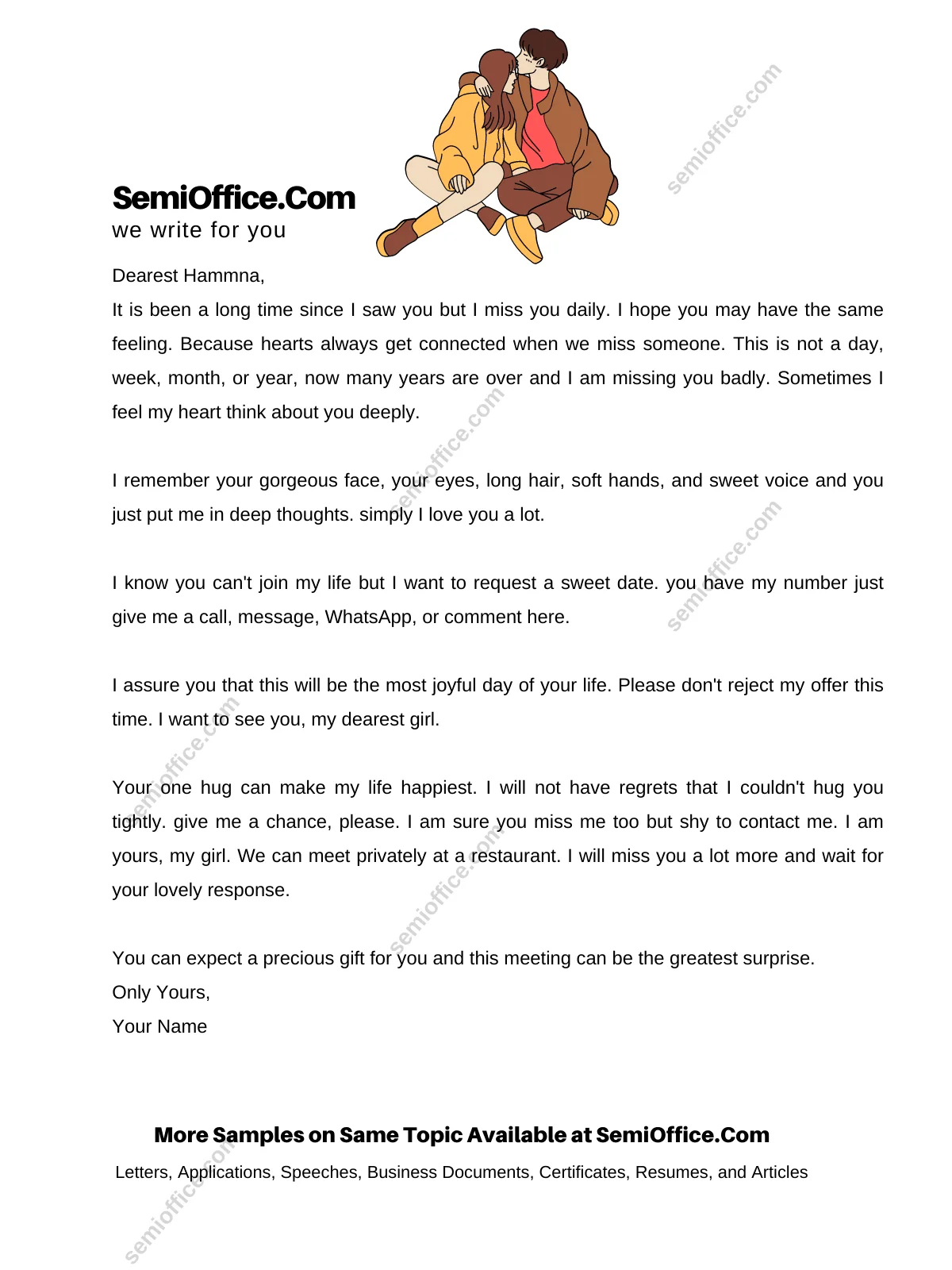 Love letter to someone you like (Love Letter to Praise A Girl)