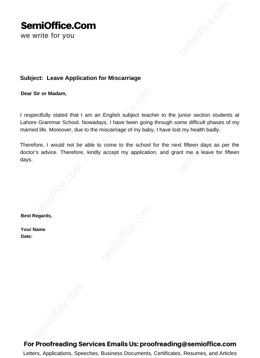 leave-application-for-miscarriage-semioffice-com